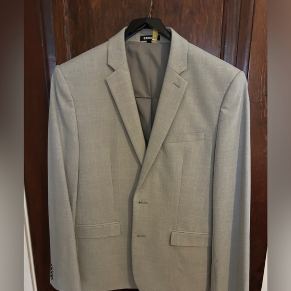 Express Light Grey Suit Slim - Picture 3 of 8
